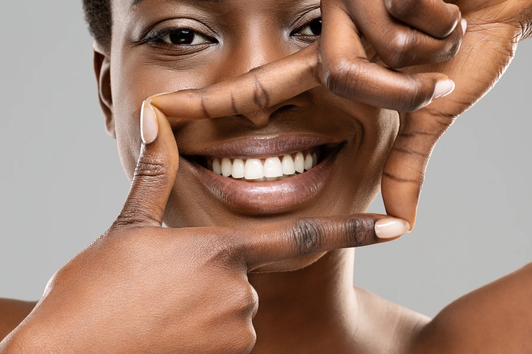 Patient enjoying a healthy smile