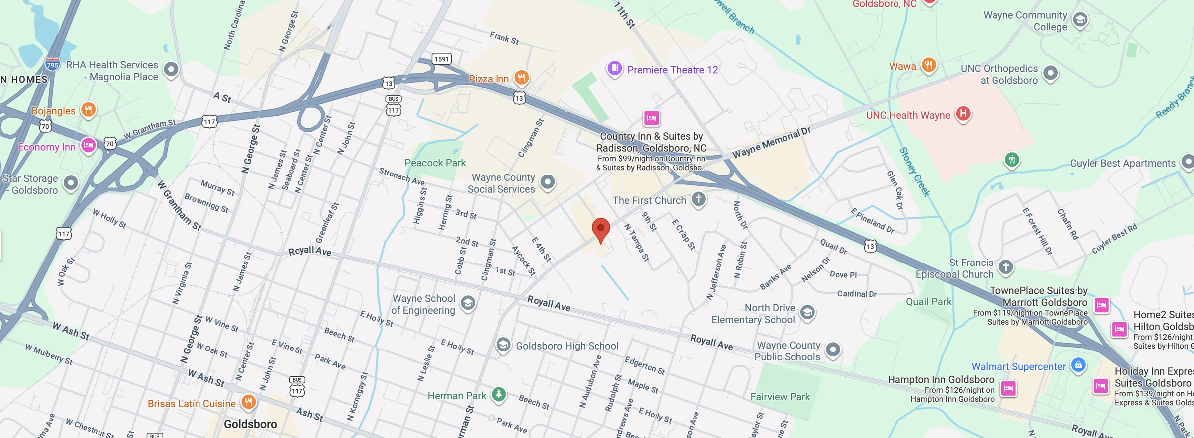Open Stovall Dental in Google Maps