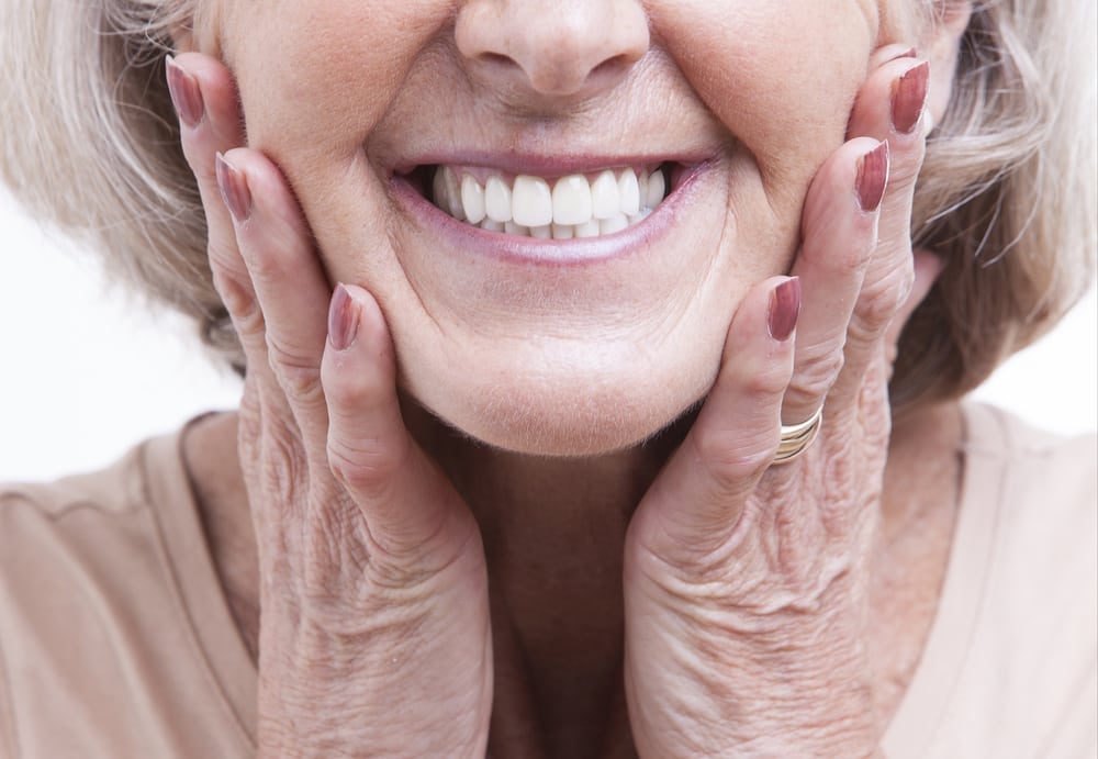 Older woman smiling confidently